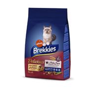 Brekkies Pienso para Gatos Delicious con una Selección de Aves y Verduras - 3000 gr