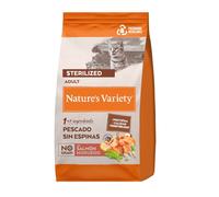 3 kg Nature's Variety No Grain Adult Sterilised Salmón Noruego pienso para gatos