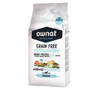 3 kg Ownat Grain Free Hypoallergenic Salmón pienso para perros