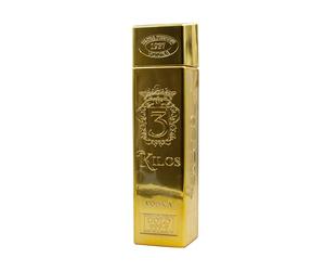 3 Kilos Gold Vodka 999.9 Ultra Premium Vodka 40% Vol - 700 ml