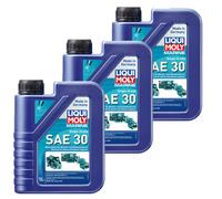 3 L Liqui Moly Marine Grado Único SAE 30 ACEA E2 API SJ CF CF-4 MAN Volvo