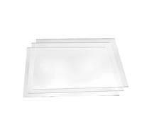 3 láminas de plástico transparente de PVC con acabado liso, tablero rígido, lámina de PVC for manualidades industriales.(5x100x100mm)