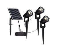 3 Lámparas LED Cob 3x1.2W IP65 Con Panel Solar 3000K Sku 20489 V-tac VT-11032