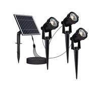 3 focos V-tac LED con estaca y panel solar 3000K 3x1,2W IP65 negro VT-11032 - 20