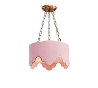 3 lámparas Luz de colgante de habitación para niños, luces colgantes con lámpara de hierro forjado con lámpara acrílica, lámparas de csuspensión simples nórdicas para niña princesa, dormitorio KeYJ