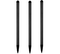3 lápices capacitivos negros para pantallas táctiles, bolígrafo de punta fina para teléfono/iPad/Samsung/Android/Tablet y otras pantallas táctiles, lápiz capacitivo de alta precisión para todos los