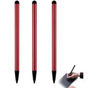 3 lápices capacitivos para pantallas táctiles, lápiz capacitivo universal 3 en 1 de alta sensibilidad y lápiz para iPad, bolígrafo compacto y ligero para todos los dispositivos de pantalla táctil,