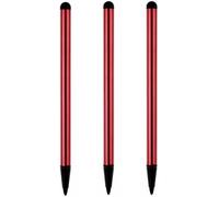 3 lápices capacitivos rojos para pantallas táctiles, lápiz universal de punta fina para iPad para teléfono/iPad/Android/Samsung/tablet y otras pantallas táctiles, lápiz capacitivo de precisión para