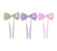 3 lazos suaves al tacto para el pelo con lazo, accesorios para mujeres y niñas, coleta