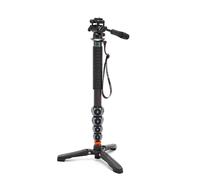 3 Legged Thing Legends Alana Superkit Monopod de fibra de carbono, monopié de cámara fácil de viajar para fotógrafos y videógrafos profesionales (gris pizarra metálica)