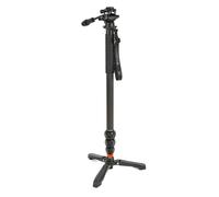 3 Legged Thing Legends Lance Superkit - Kit de monopié de fibra de carbono, monopié de cámara ultra alto para fotógrafos y videógrafos profesionales