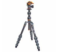 3 Legged Thing Pro Range 2.0 Leo 2.0 Kit - Trípode de Viaje de Fibra de Carbono, trípode Ajustable para cámara con 3 Patas Desmontables para conversión de monopié, Gris Pizarra metálica (LEOKITGREY2)