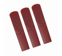 3 lengüetas de resina de larga duración para saxofón alto de 2.5 y seguras, color rojo