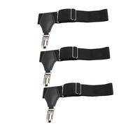 3 Ligas Antideslizantes para Calcetines, Elásticos de un Agarre para Pantalones, Ropa, Medias con Clip, Botas y Más con Clips de Acero Inoxidable y Bandas elásticas.