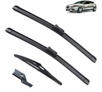 3 limpiaparabrisas delanteros y traseros para Lancia Delta MK3 2008-2014 24 "+ 18" + 11 "