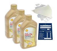 3 Litro Original Shell Helix Ultra Prof. AV-L 0W20 Aceite 550048040 Acea C5 Kit