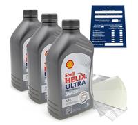 1 Litro Original Shell Helix Ultra Prof. AP-L 5W30 Aceite 550040602 Acea C2 Kit