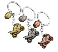 3 Llaveros Retro para Casco De Motocicleta, Regalos para Entusiastas De La Motocicleta, Coles Creativos De Metal, Regalos De Cumpleaños, Coles Decorativos.