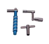 3 llaves de pedal de tambor de acero de aleación de alta resistencia para ajuste preciso de graves y reparación de llaves de afinación de durabilidad
