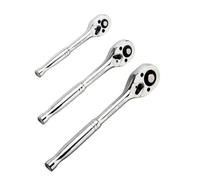 3 llaves de trinquete rápidas automáticas de 3/8 1/4 1/2 pulgadas, varilla de conexión de cabeza de destornillador volador de 6,35 mm, llave de enchufe de liberación fácil