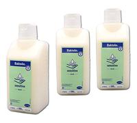 3 lociones de lavado Baktolin Sensitive con manzanilla y urea de 500 ml, en paquete de ahorro ConsuMed