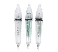 3 luces de caída profunda, luz de pesca submarina, luces de pesca LED estroboscópicas intermitentes de colores, atrayente de luz de señuelo de pesca submarina tubular de diamante impermeable para agua