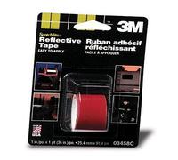 3 M 03458 C Scotchlite rojo 1 "x 36" cinta reflectante (Pack de 24)