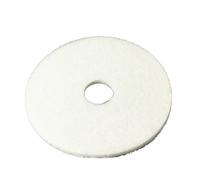 3 M blanco Super polaco Pad 4100, suelo Pad, máquina uso (funda de 5), 11 Inches, blanco, 5
