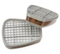 3 M - Par de cartuchos de filtro de partículas para uso con 6000 7500 y 6900 Máscaras, Blanco
