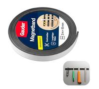 3 m x 15 mm Cinta Magnética Autoadhesiva Flessibile, Cinta Imantada Adhesiva Banda Magnetica Recortabile per Manualità, Organizzazione e Decorazione, Immagine in Tira per Uso Versatile