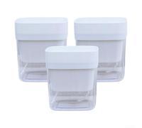 3 macetas de riego automático, maceta de doble capa con depósito de agua visible y agujero de drenaje, para jardinería en interiores y exteriores (blanco)