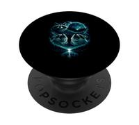 3 Mapache Aullando Mystic Lunar Cold Blue Moon Eclipse Forest PopSockets PopGrip Adhesivo
