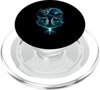 3 Mapache Aullando Mystic Lunar Cold Blue Moon Eclipse Forest PopSockets PopGrip para MagSafe