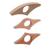 3 Marque-pages en Bois de Bouleau Massif, Accessoire de Lecture Naturel pour Livres, Idéal comme Cadeau Pratique