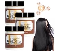3 mascarillas para el cabello de colágeno, mascarilla para el pelo de queratina, mascarilla para el pelo de 5 segundos, acondicionador profundo, tratamiento mágico nutritivo, mascarilla para el