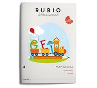 3 Mayúsculas RUBIO 3 | Ejercicios de lectoescritura diversos de la A a la Z | +5 años: 4
