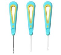 3 Mecha Aguja Perforadora para Hacer Velas, Kit de 3 Agujas Mechas con Cono de Orificio Redondo y Taladro Manual, Herramientas de Aguja para Fabricación de Velas DIY y Manualidades