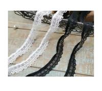 3 Meters Arrivals Elastic Lace Trims Stretchy Ribbon for Bra Underwear Lingerie Socks Accessories 1.5cm Para manualidades y decoración(Ivory)