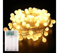 3 Metros 20 LED Guirnalda Luces Exterior Pilas, Luces de Cadena | 2 Modos Guirnalda de Luces LED,Guirnaldas Luminosas Decorativas para Habitacion, Jardín, Boda, Fiesta, Festival