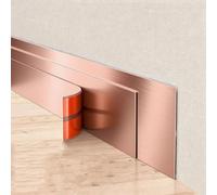 3 metros autoadhesivo cinta decorativa de pared dorada autoadhesiva Moldura de pared de acero inoxidable moldura metalizada y moldura de pared ribe(Size:Width 2.5cm/1inch ,Color:Oro rosa cepillado)