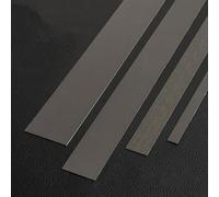3 metros Autoadhesivo Moldura de pared de acero inoxidable borde de metal autoadhesivo flexible, diseño despegar y pegar, moldura metalizada y moldu(Size:Width 4.5cm/1.77inch ,Color:Negro cepillado)