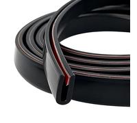 3 Metros Autoadhesivo Protector Borde Anti-golpe, Forma de U Espuma, Bordes de Goma, Suave Protectores Puertas de Coche, Escotillas, Puertas de Coche, Escotillas, Esquinas de Mesa, 0.5-2mm, Negro
