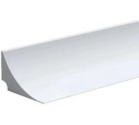 3 metros Barrera de Ducha Silicona Barrera Agua Ducha Autoadhesiva Borde Plato Ducha Umbral de Ducha Plegable Barrera para Agua de Baño y Cocina, Blanco(Un adhesivo de soporte)