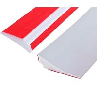 3 metros Barrera para Agua Barrera de Ducha Silicona Barrera Agua Ducha Autoadhesiva Borde Plato Ducha Plegable Umbral de Ducha de Baño y Cocina, Blanco (3.5 cm ancho, Dos adhesivos de soporte)