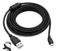 3 Metros Cable Micro USB para Mando PS4 Xbox One Carga 2,4 A Datos 480 Mbps | Cargador Micro USB para PS4 Xbox One S One X Elite DualShock 4 Kindle Samsung HTC Tabletas Android y Otros Equipos