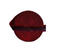 3 Metros de Cinta Elástica con Lentejuelas Metálicas Ancha 15mm para Gomas de Pelo, Vestidos Accesorios de Costura Bricolaje, Ancho 15mm