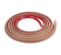 3 Metros Moldura Flexible Autoadhesiva de PVC para Bordes | Color Marrón, Forma de Cuarto de Círculo, Doble Adhesivo, para Cubrir Huecos en Armarios y Pisos