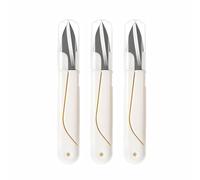 3 mini cortadores de hilo de coser, tijeras de tejer de acero inoxidable, duraderas y portátiles para plantas pequeñas, manualidades, manualidades