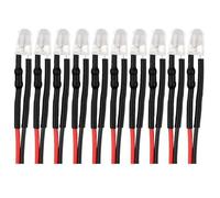 3 mm de 5 mm de luz LED de 12 V para RC RCLer Car Parts de Bricolaje 5 Opciones de Color compatibles con Varios Modelos(10pcs 5mm Red)