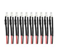 3 mm de 5 mm de luz LED de 12 V para RC RCLer Car Parts de Bricolaje 5 Opciones de Color compatibles con Varios Modelos(10pcs 3mm White)